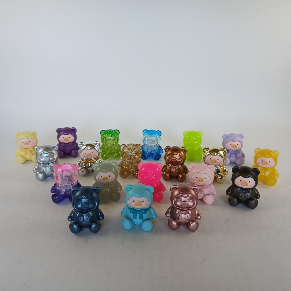 Lulu The Piggy Set Of 20 Pieces Teddy Mini Figure Collectibles